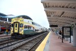 Sunrail Train # P317 arriving into LYNX Central Station